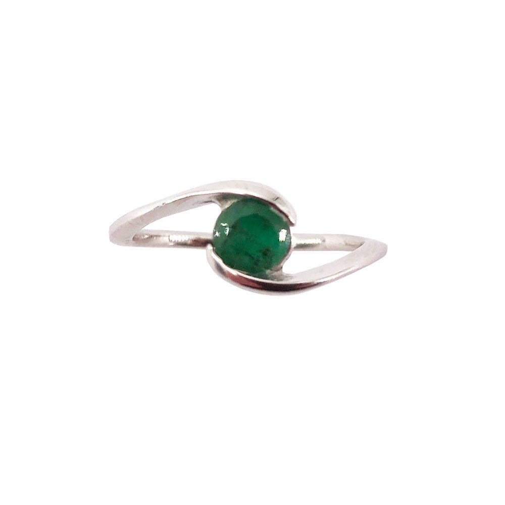 Bague Émeraude “Doriane” – Argent 925
