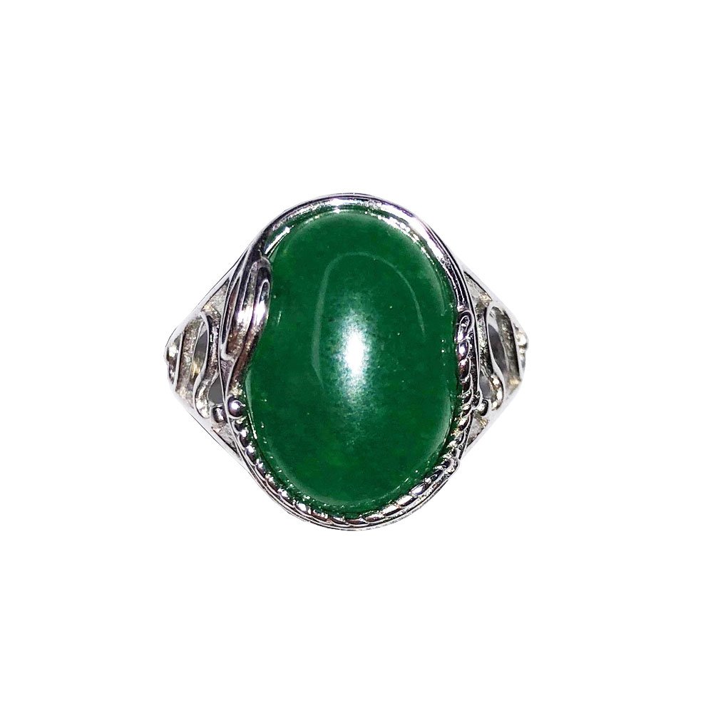Bague Jade “Capucine” – Argent 925