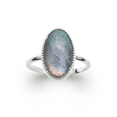 Bague Labradorite “Judith” – Argent 925