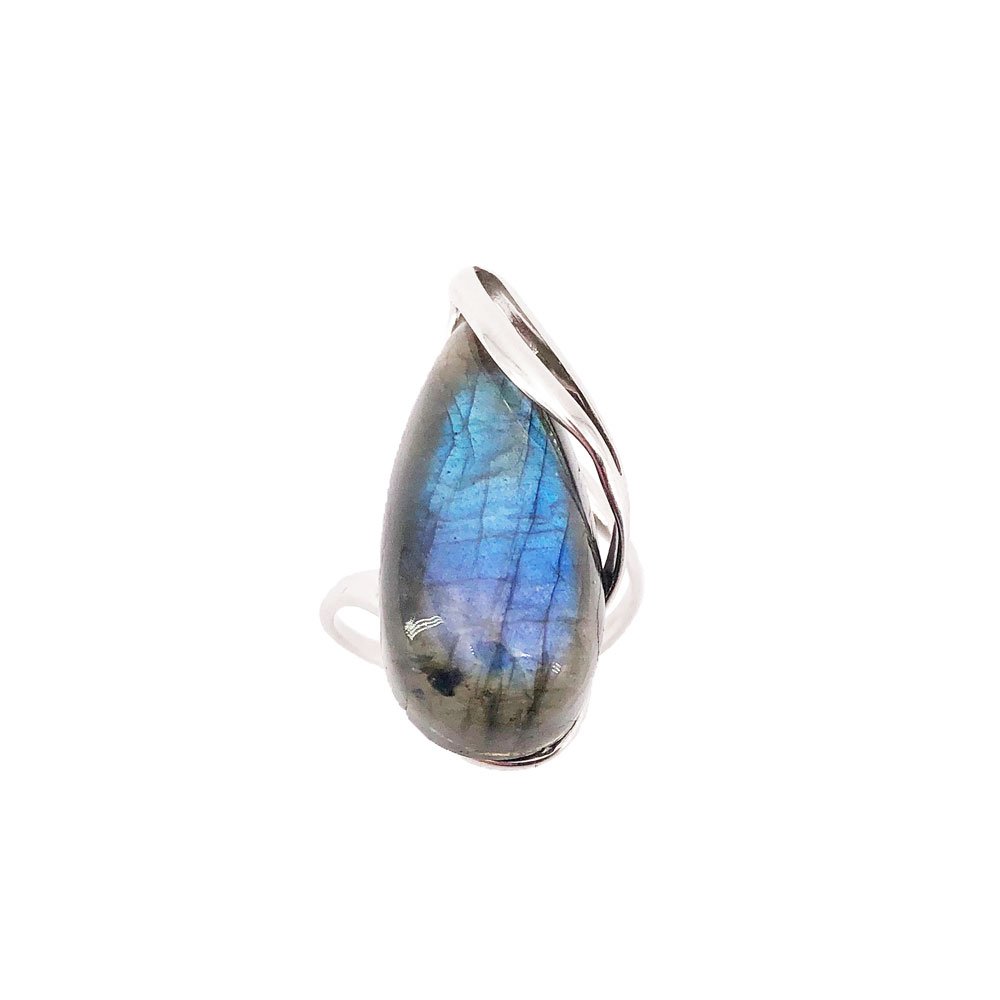Bague Labradorite “Colombe” – Argent 925