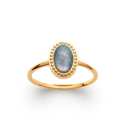 Bague Labradorite “Alexandra” – Plaqué Or 750
