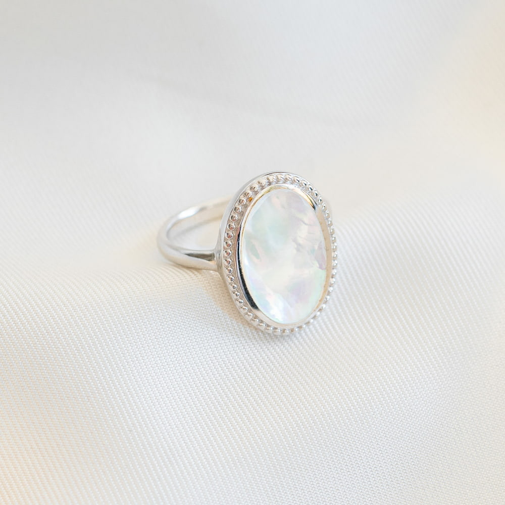Bague nacre Bianca argent