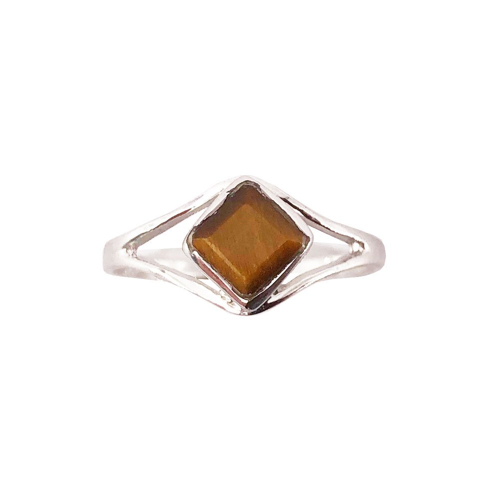 Bague Oeil de tigre “Elisabeth” – Argent 925