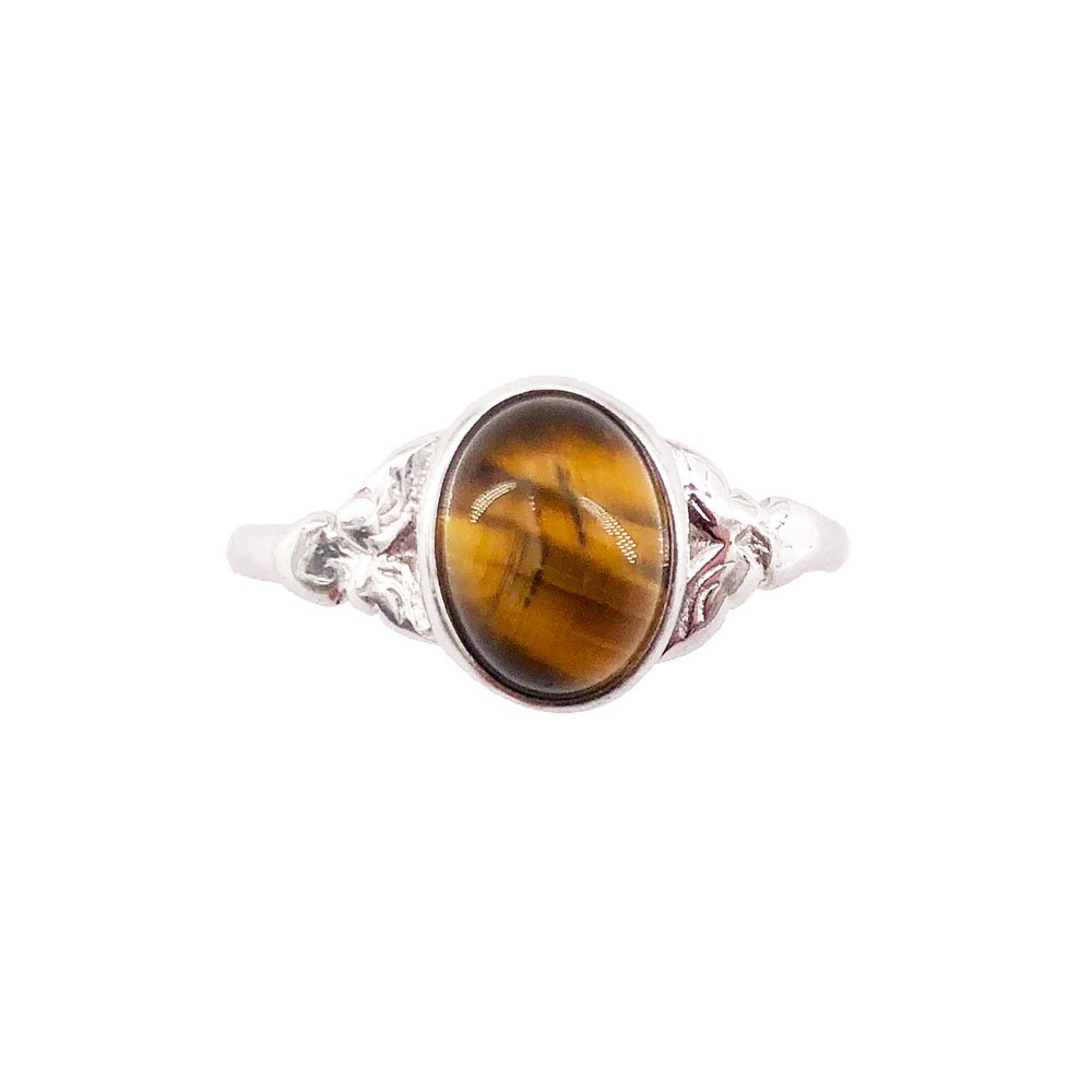Bague Oeil de tigre “Marianne” – Argent 925