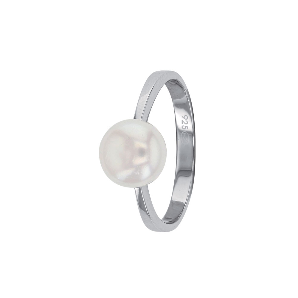 Bague Perle d’Eau Douce – Argent 925 rhodié