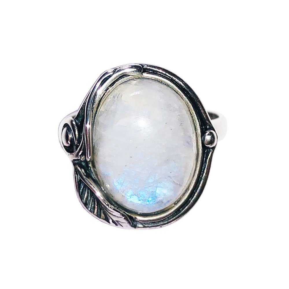 Bague Pierre de lune “Justine” – Argent 925