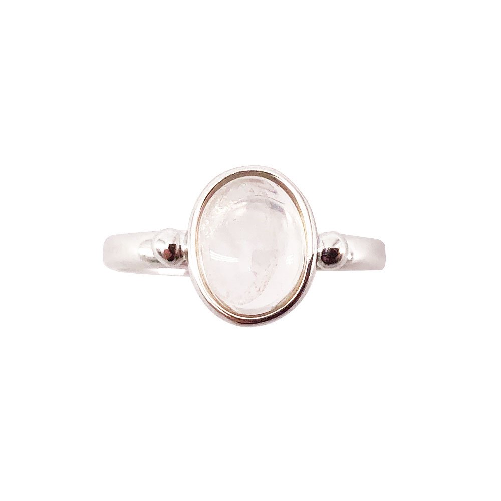 Bague Quartz rose “Camille” – Argent 925