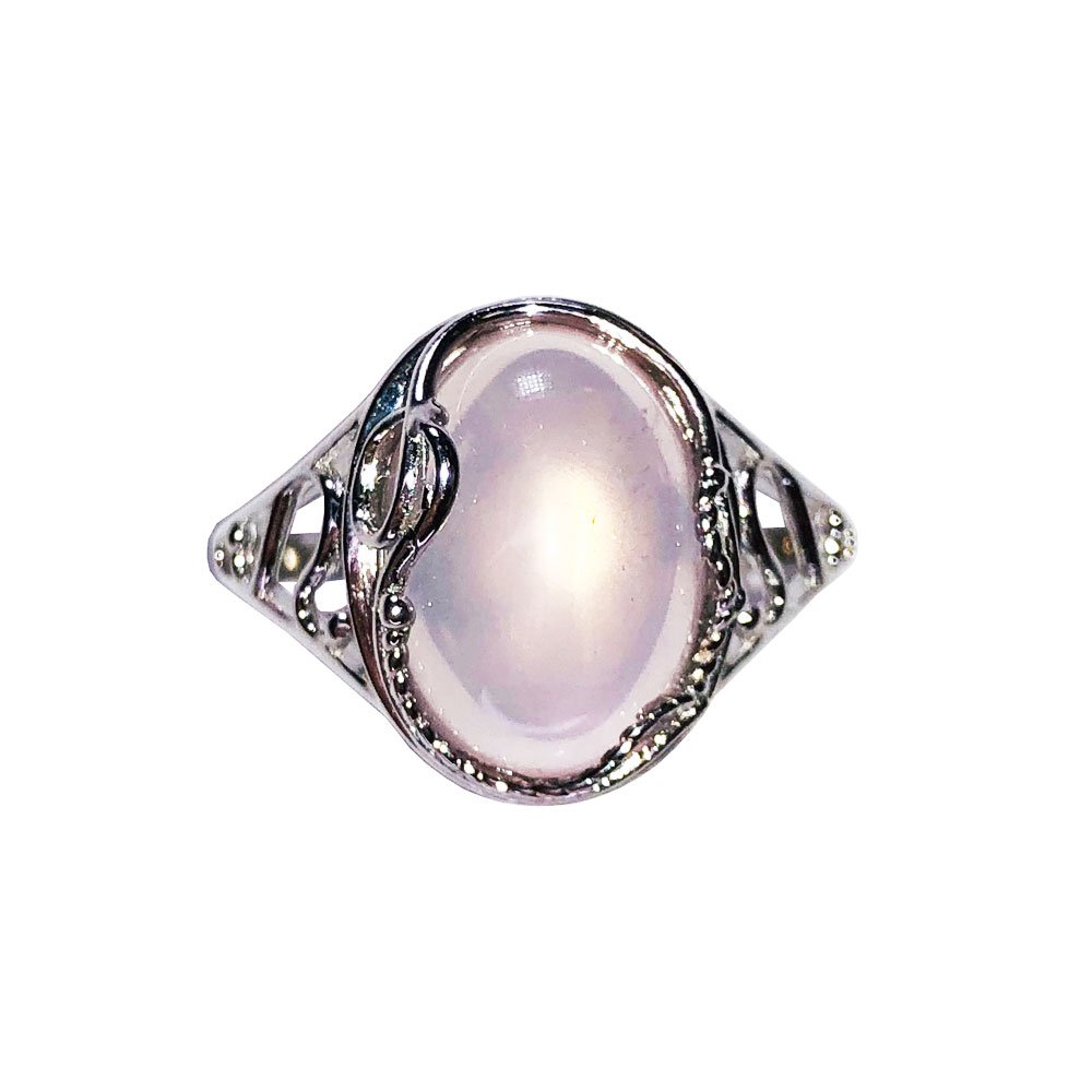 Bague Quartz rose “Capucine” – Argent 925