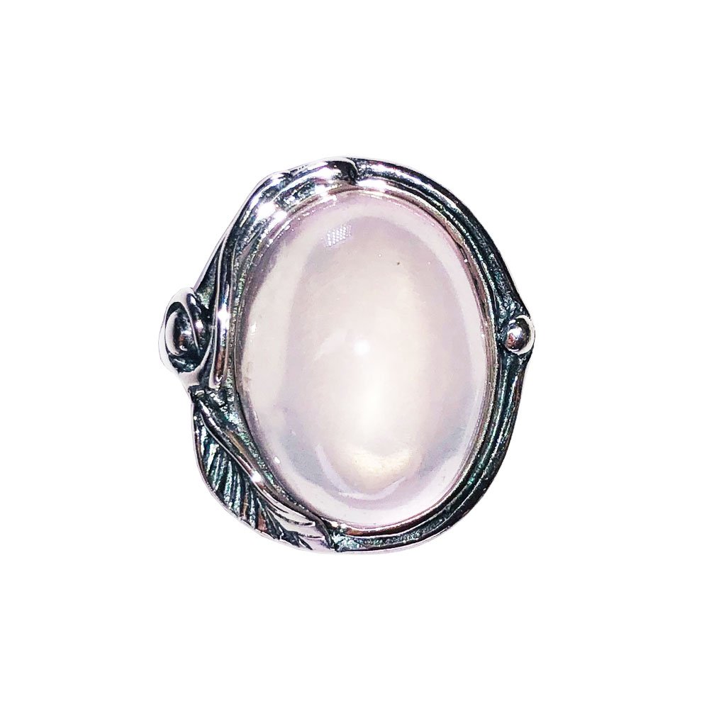 Bague Quartz rose “Justine” – Argent 925
